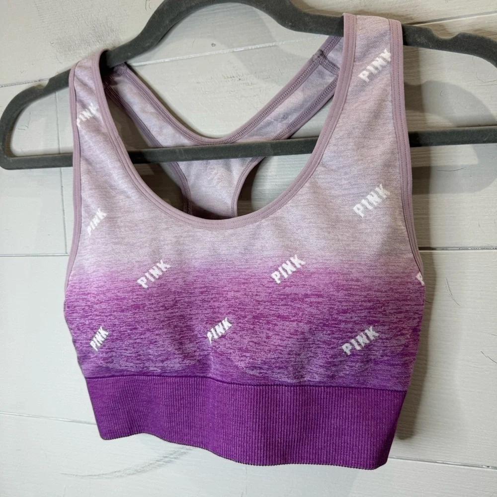 PINK Victoria's Secret Active Seamless Lightly Lined Ombre Sports Bra Medium